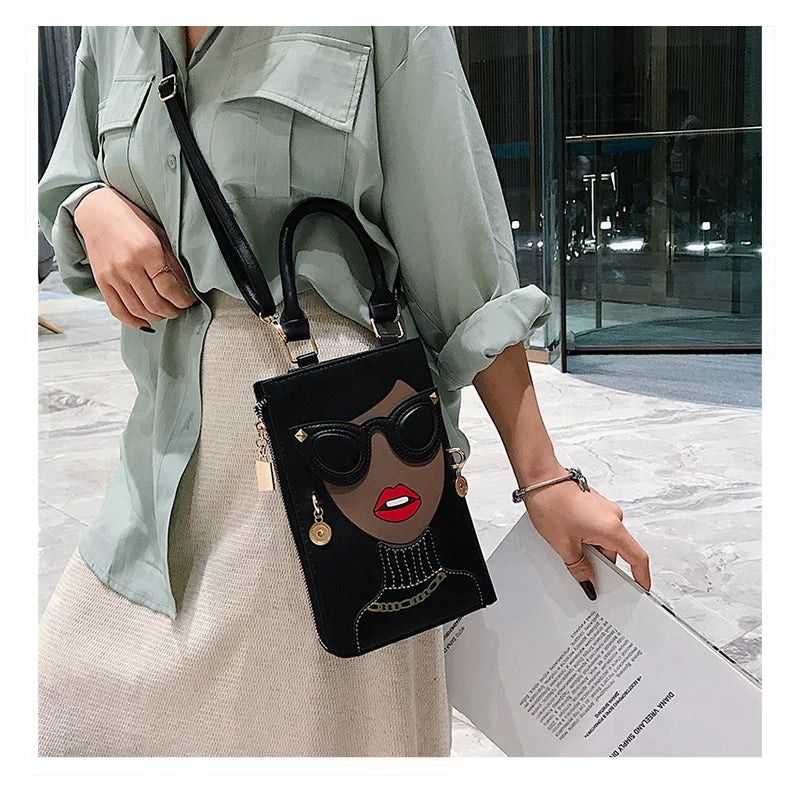 Small Crossbody Bag for Women Shoulder Chain Bag Pureses and Handbags Character