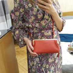Women's Matte Leather Crossbody Bag