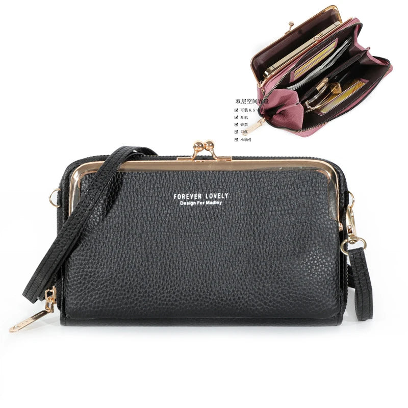 Matte Leather Small Crossbody Bags for Women