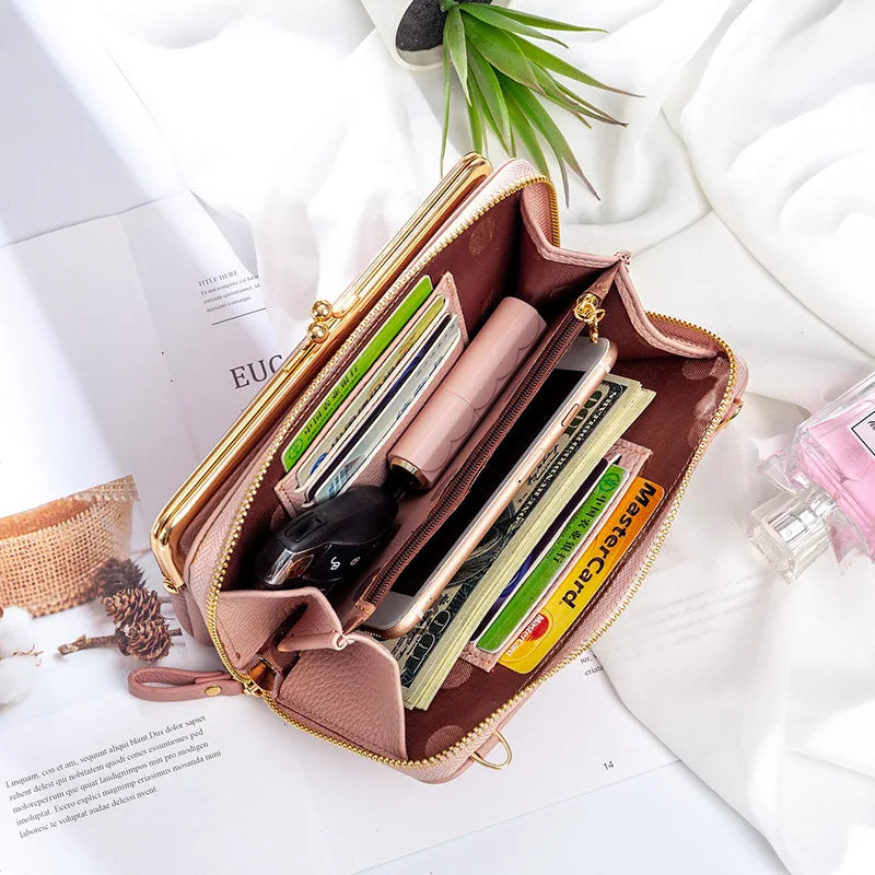 Women's Matte Leather Crossbody Bag