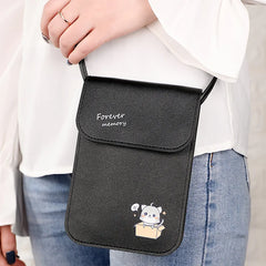 Mini PU Leather Crossbody Bag for Women, Shoulder Messenger Bag