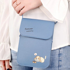 Mini PU Leather Crossbody Bag for Women, Shoulder Messenger Bag
