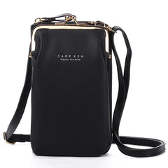 Yellow Mini Crossbody Bag Women PU Leather Shoulder Messenger