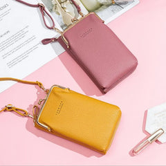Mini PU Leather Crossbody Bag Yellow Women Shoulder Messenger Bolsas