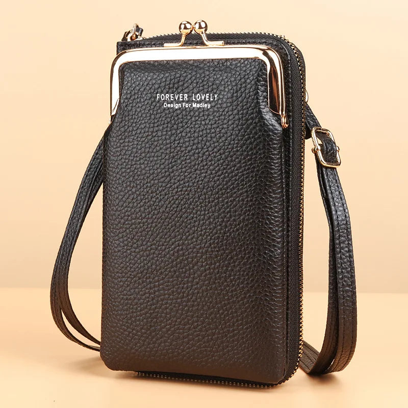 Women Mini PU Leather Crossbody Bag Yellow