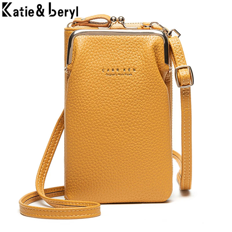Small Crossbody Bag Women Mini PU Leather Shoulder Messenger Yellow Bolsas Ladie