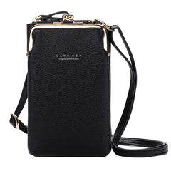 Mini PU Leather Crossbody Bag Yellow Zipper Flap