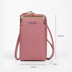 Small PU Leather Crossbody Bag for Women Yellow Mini Shoulder Messenger