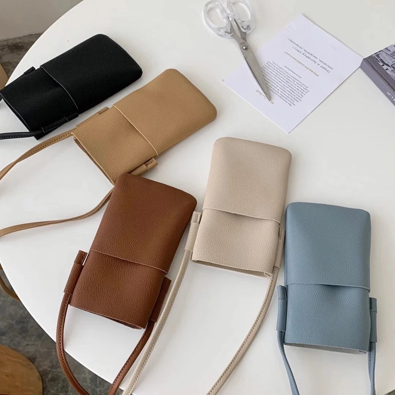 Small Crossbody Bags Women Mini PU Soft Leather Shoulder Messenger Bag