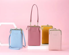 Small Crossbody Bags Women Mini Soft Leather Shoulder Messenger Bag Yellow