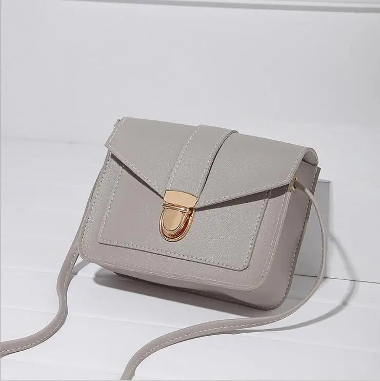 Women's Mini PU Leather Crossbody Bag Yellow Messenger Shoulder Purse