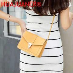 Women's Mini Yellow Crossbody Bag PU Leather Shoulder Messenger