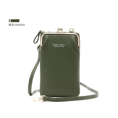 Small Crossbody Phone Bags Women Mini Matte Leather Shoulder Messenger Bag