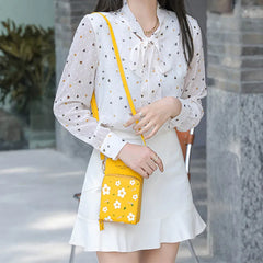 Floral Pattern Crossbody Shoulder Bag for Women