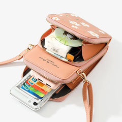 Floral Pattern Crossbody Shoulder Bag for Women