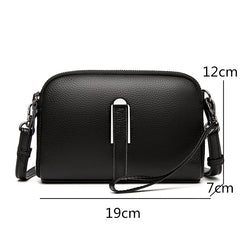 Small Female Messenger Bag Casual Cowhide Crossbody Bag Women Leather Shoulder B