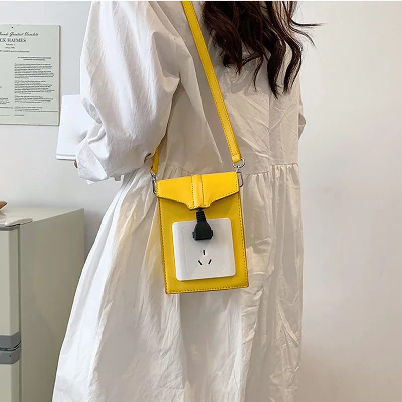 Small Flap Crossbody Bag PU Leather Shoulder Handbag