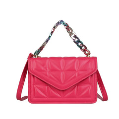 Plaid Ladies Shoulder Messenger Bag Chain Women Handbag