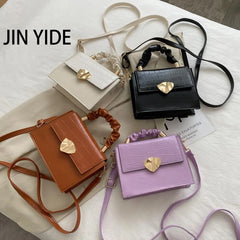 Stone Pattern Crossbody Bag PU Leather Shoulder Bag for Women