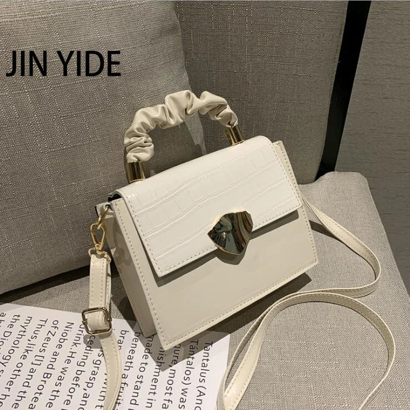 Stone Pattern Crossbody Bag PU Leather Shoulder Bag for Women