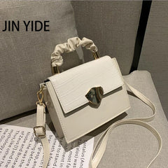 Stone Pattern Crossbody Bag PU Leather Shoulder Bag for Women