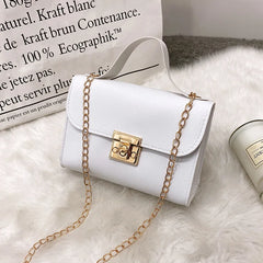Simple Women Crossbody Clutch Bag PU Shoulder Handbag