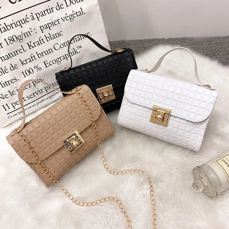 Small Handbag Women Shoulder Bags Casual PU Crossbody Bag Messenger Bag