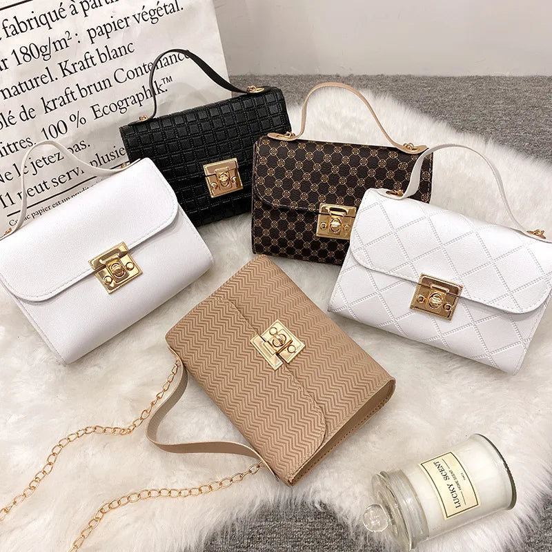 Small Women Shoulder Bags Clutch Bag PU Crossbody Bag