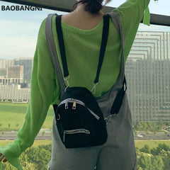 Mini Backpacks for Women Canvas Shoulder Crossbody Bags Fanny Pack