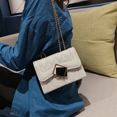 Small Square Bag Ladies Shoulder Messenger Bag PU Leather Handbag