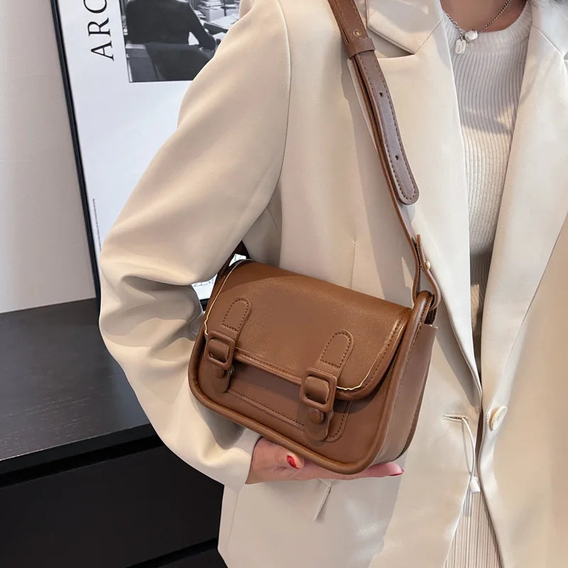 Small Flap Bags Women PU Leather Mini Handbags Purses Lady Shoulder Messenger Ba