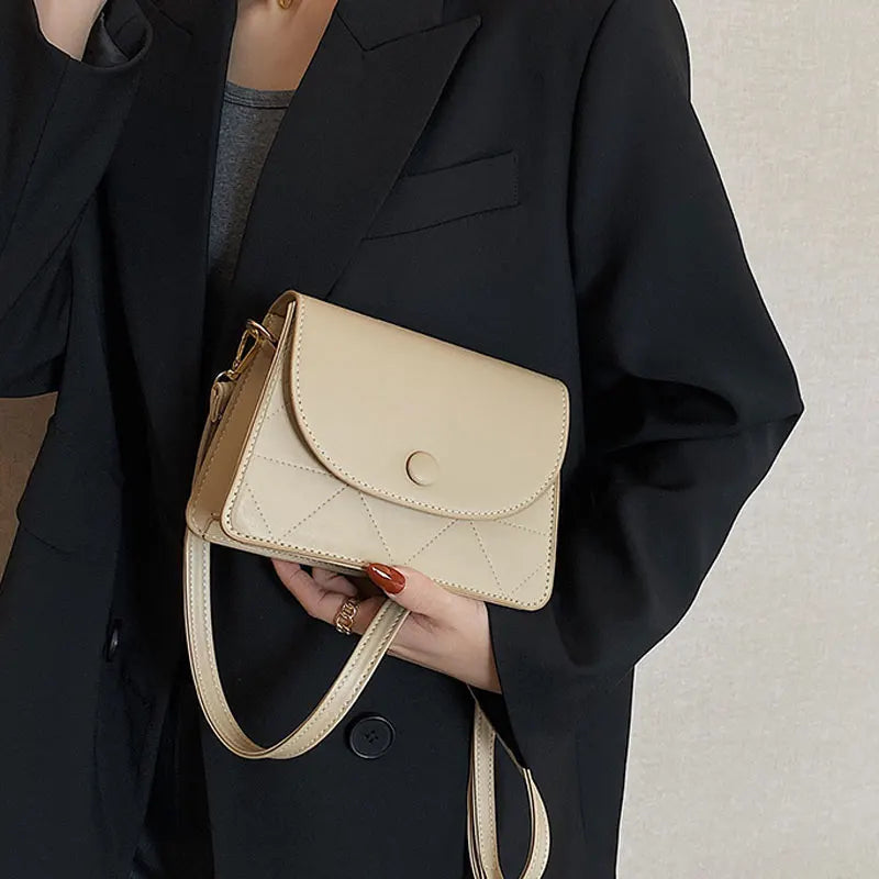 Square Handbags High Pu Leather Women Shoulder Bag Spring Lady Crossbody