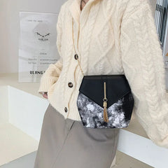 Small Square Leather Shoulder Bag Chain Strap Crossbody Phone Purse