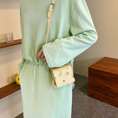 Small Square Shoulder Bags for Women Retro Mini Handbags Purse Female Messenger