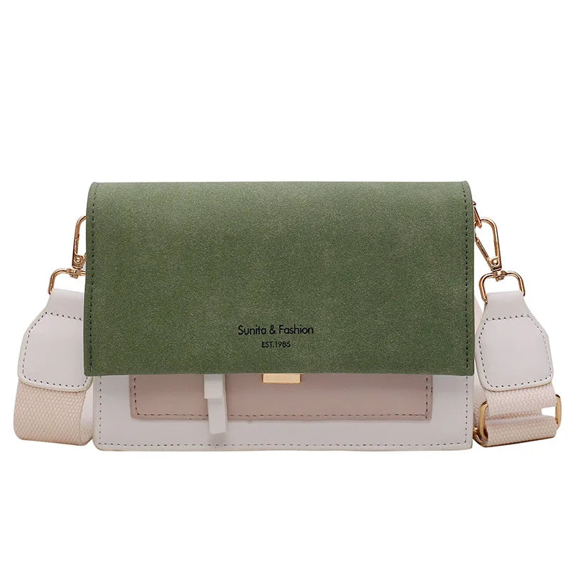 Small Suede Leather Crossbody Bag Women Handbags Ladies Shoulder Messenger