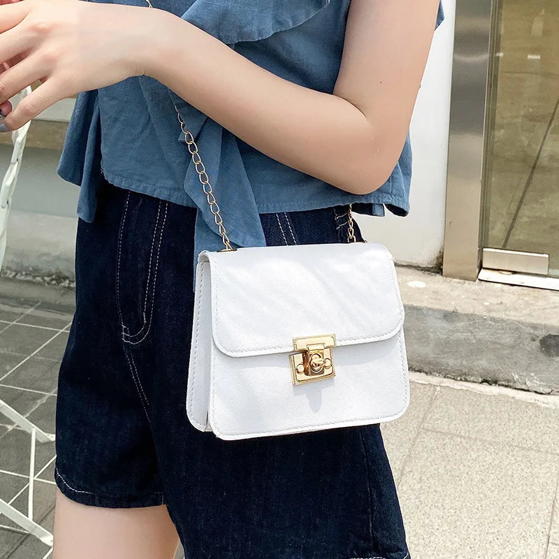 Small Women Bags Chain Shoulder Bag Messenger Crossbody Bag Mini Clutch Purse