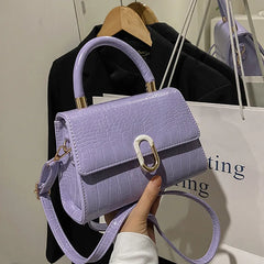 Small Square Bag Women Shoulder Bags Casual Handbag PU Crossbody Bag