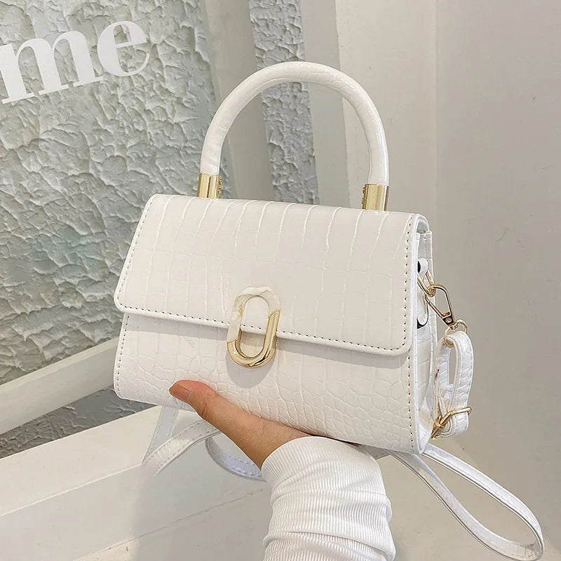 Small Square Bag Women Shoulder Bags Casual Handbag PU Crossbody Bag