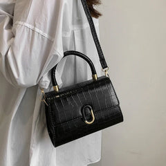 Small Square Bag Women Shoulder Bags Casual Handbag PU Crossbody Bag