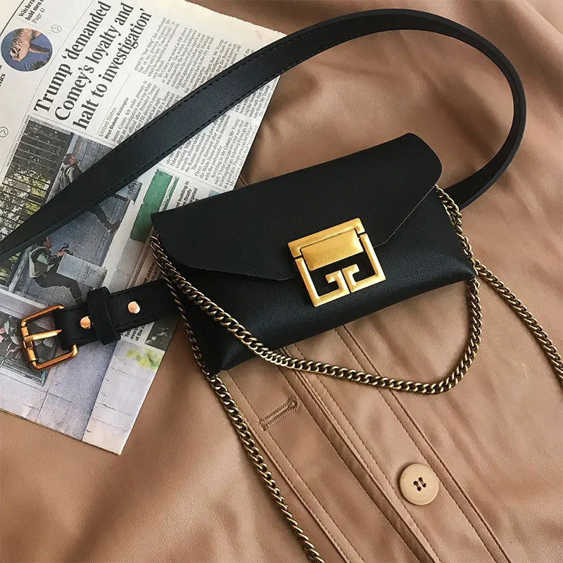 Snake Pattern PU Mini Chain Shoulder Bag