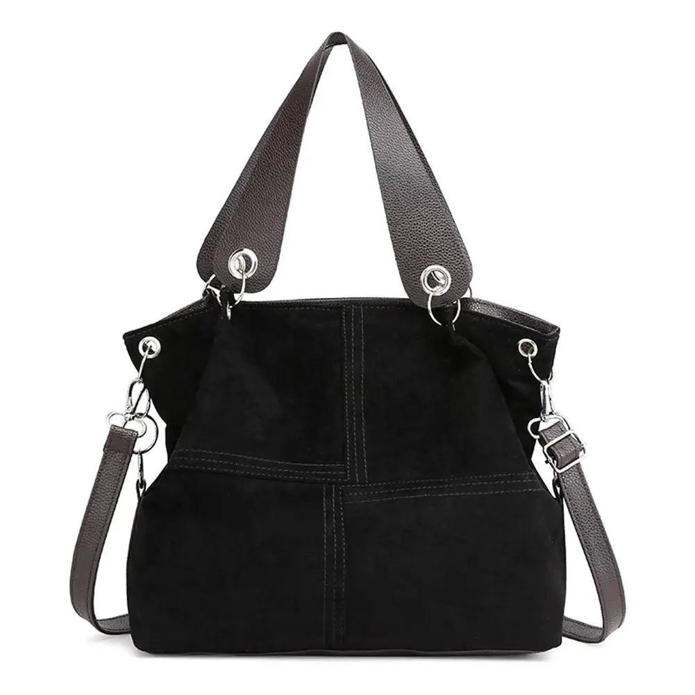Corduroy Leather Shoulder Messenger Handbag for Women