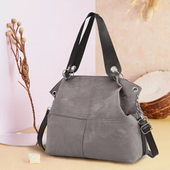 Corduroy Leather Shoulder Messenger Handbag for Women