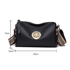 Soft Leather Shoulder Crossbody Bag Female Retro Messenger Pack
