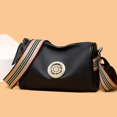Soft Leather Shoulder Crossbody Bag Female Retro Messenger Pack