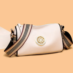 Soft Leather Shoulder Crossbody Bag Female Retro Messenger Pack