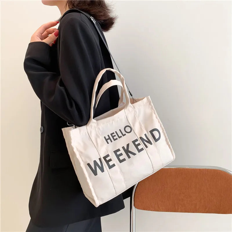 Canvas Women's Shoulder Bag Crossbody Handbag Casual Tote