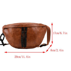 Soft Leather Waist Bag Ladies Fanny Pack High Shoulder Belt Purse