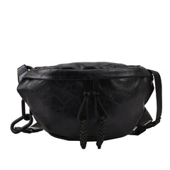Soft Leather Waist Bag Ladies Fanny Pack High Shoulder Belt Purse