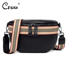 Soft Leather Women Shoulder Bag Pretty Style Girls Chest Bag Women Handbag