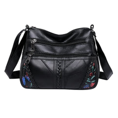 Flower Printed Crossbody Bag for Women